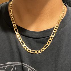 14K FIGARO CHAIN 20 Inch 7.5MM
