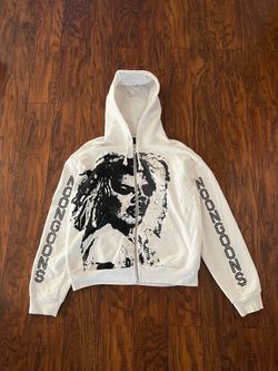 Noon Goons Full Zip Graphic Hoodie White/Black Size Large
