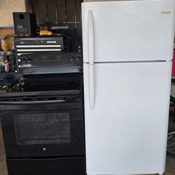 Ge Stove And Frigidare Fridge