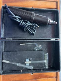 ANTIQUE HAIR FOLLICLE STIMULATOR, WVIOLET RAY QUACK MEDICAL DEVICE