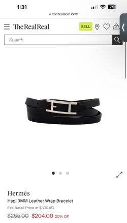 Hermes Leather Bracelet 