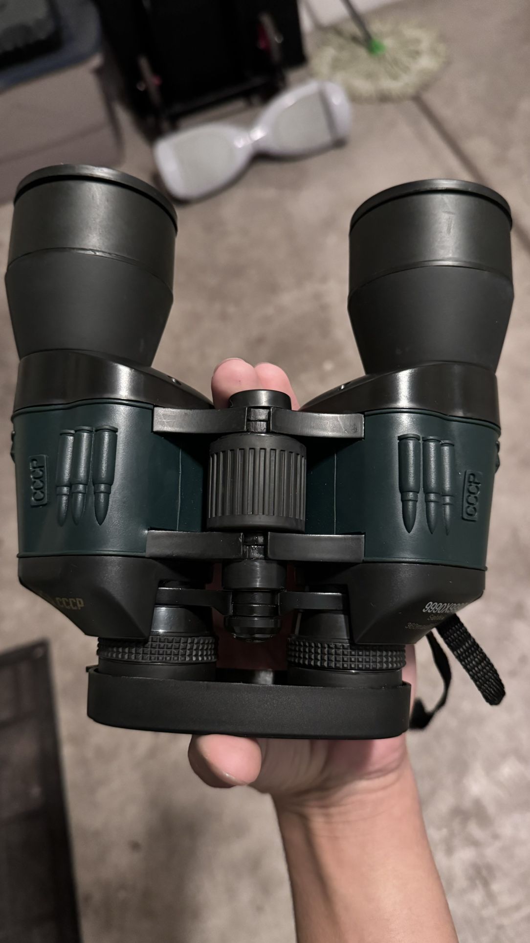 VINTAGE RUSSIA 9990X9990 SEHFELD 8MM X 53MM 360MAUF990000M BINOCULARS W/ COMPASS