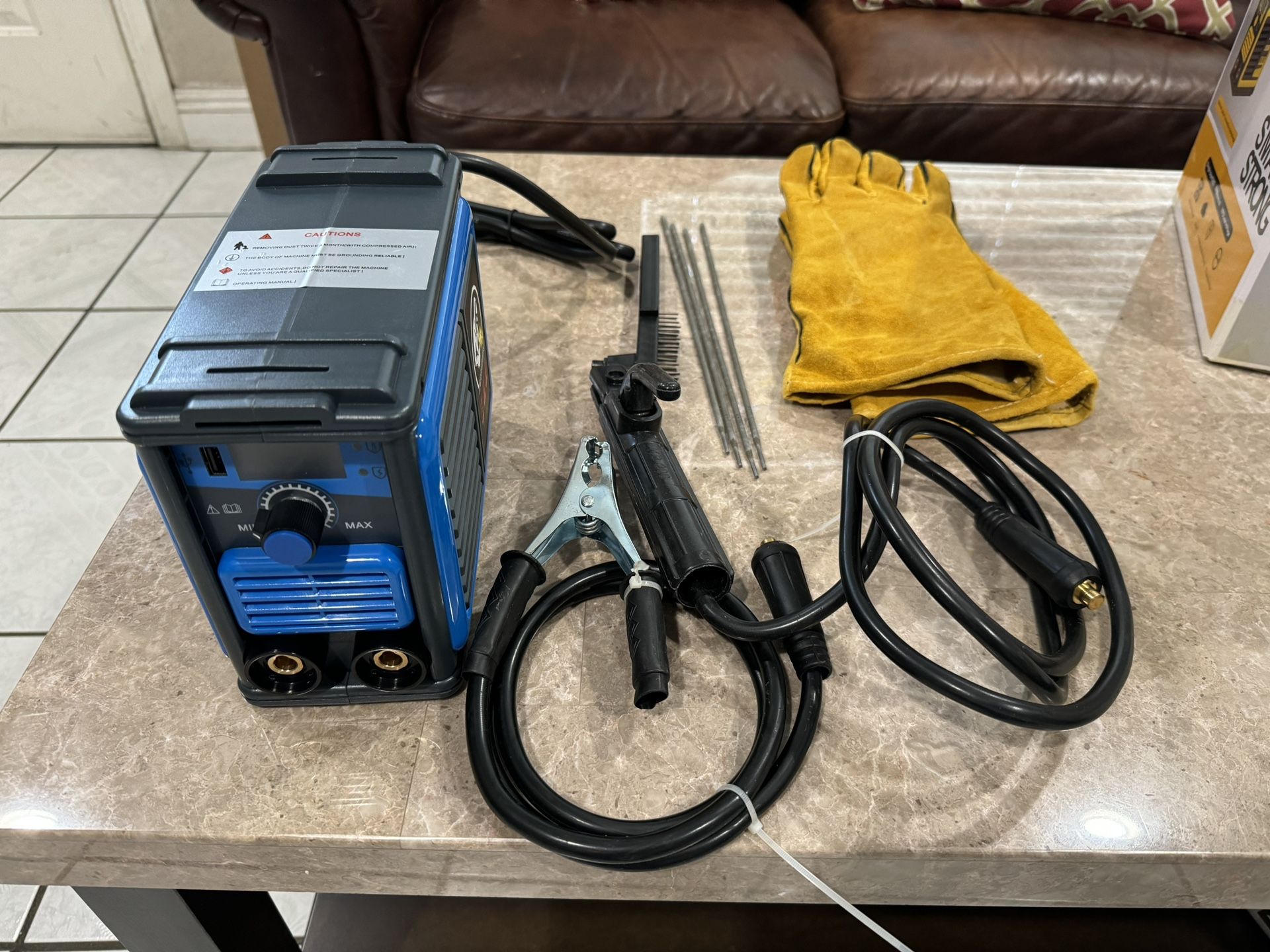 Welding Machine, Upgraded MMA-250A 110V Welder Machine,Portable Stick Welder IGBT Digital Display LCD,Home DIY Arc Welder,Hot Start Arc Force Anti-sti