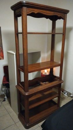 Vintage Solid Wood Book Case/ Cabinets