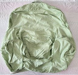 PBK Pottery Barn Kids My First Anywhere Chair Slipcover ONLY(Green Gingham Color)