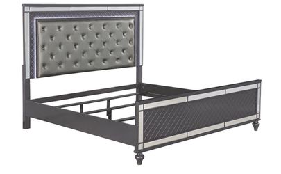gray bed frame (full)