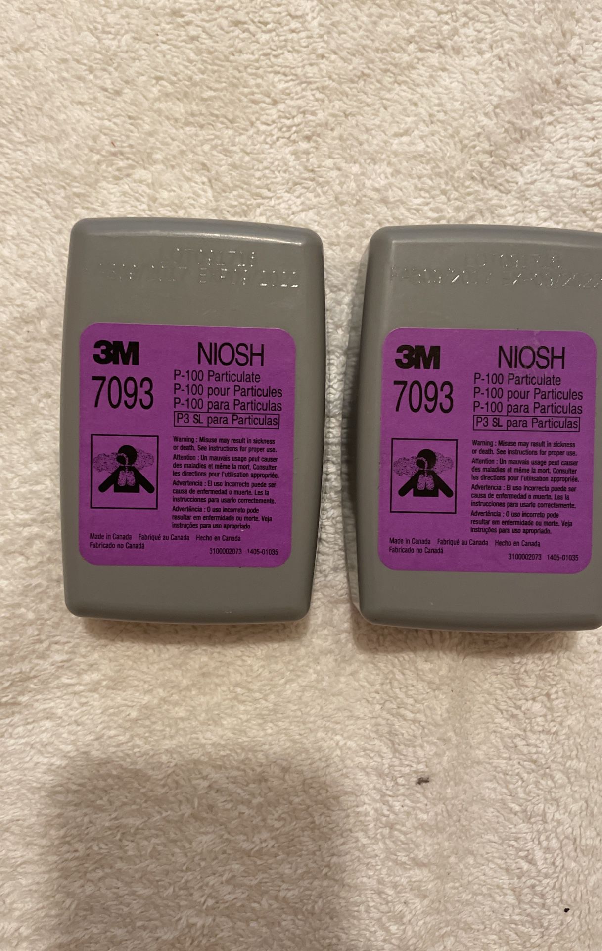 3M Mask Filters NOSH 7093 Exp 9/22