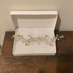 Silver Bridal Hair Vine