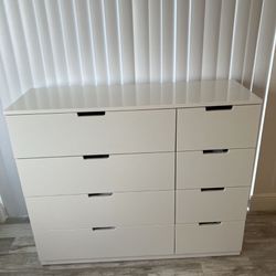 IKEA NORDLI 8 Drawer Dresser  White