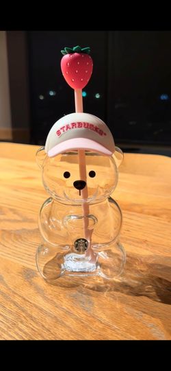 Starbucks pink bear
