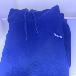 Blue Holister Hoodie Size Medium 