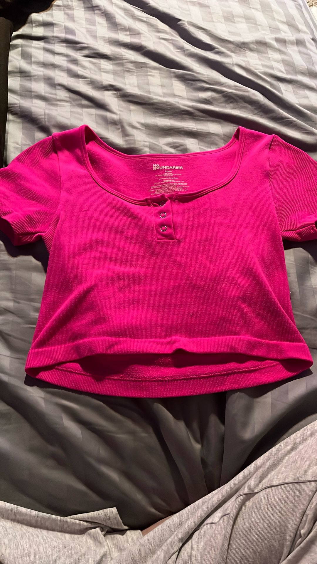 Magenta Pink Crop Top