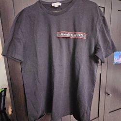 Alexsander McQueen  unisex black  t-shirt  L-XL