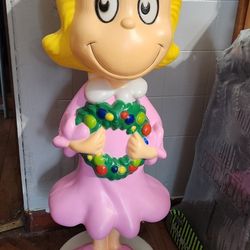 New 36" Cindy Lou Who Blow Mold Christmas Decoration Thumbnail