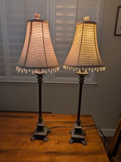 2 Candle Stick Lamps