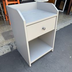 IKEA HAUGA Bed Side Table Light Gray