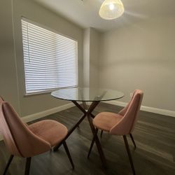 Glass Table & Chairs