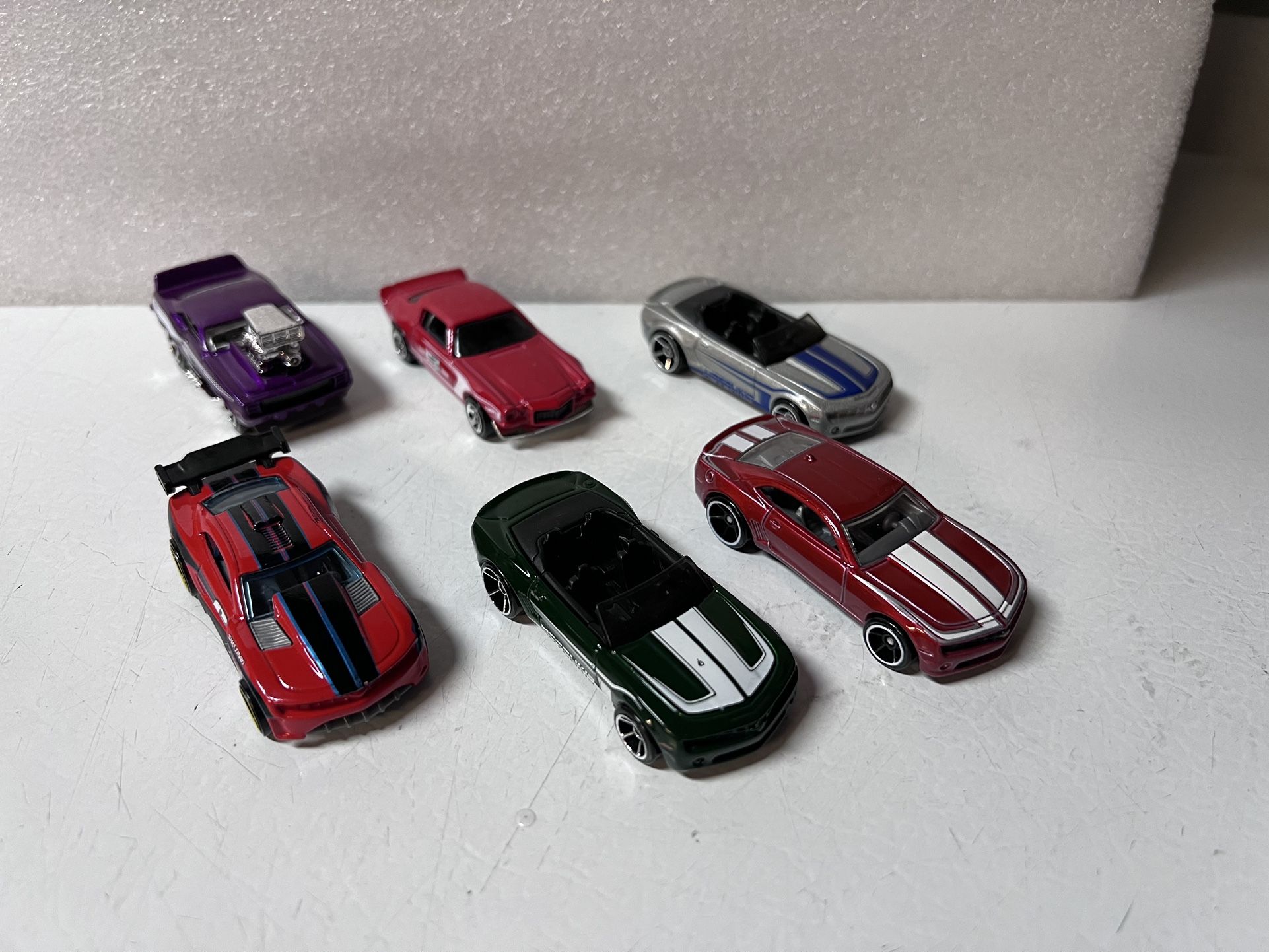 Hot Wheels Lot Of 6 Diecast Camaro 2003-2011 Convertible Concept Lot Diecast In Excellent Condition