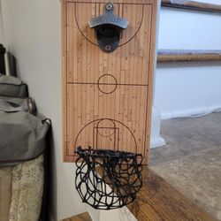 Basketball Bottle Opener And Catcher