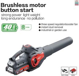 Brushless Leaf Blower HENX H40CF900HE 40V 530 CFM 2.5Ah Battery Charge