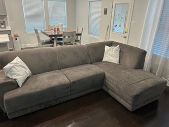 *FREE DELIVERY* Gray L Shaped Sectional Sofa