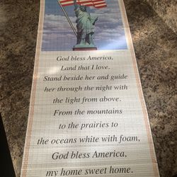 AMERICANA WICKER WALL ART