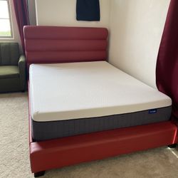 Red Bed And Mattress 