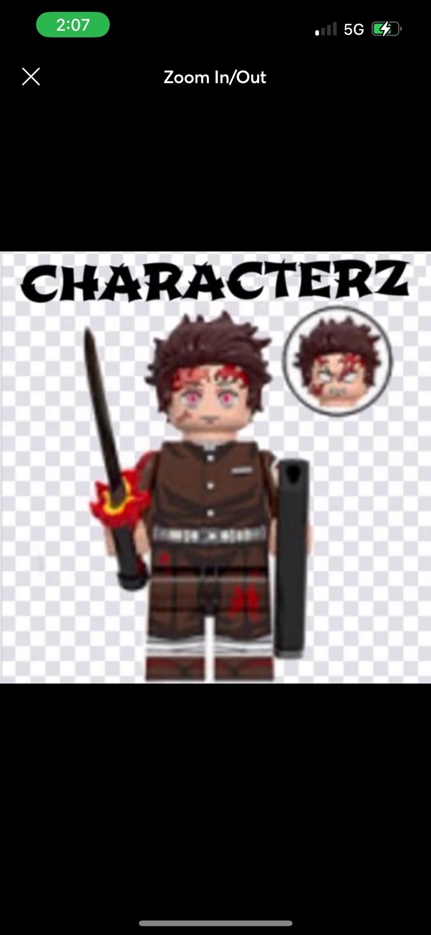 Demon Slayer Tanjiro Kamado Anime Minifigure