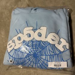 Spider Blue web hoodie Sizes (S and M)