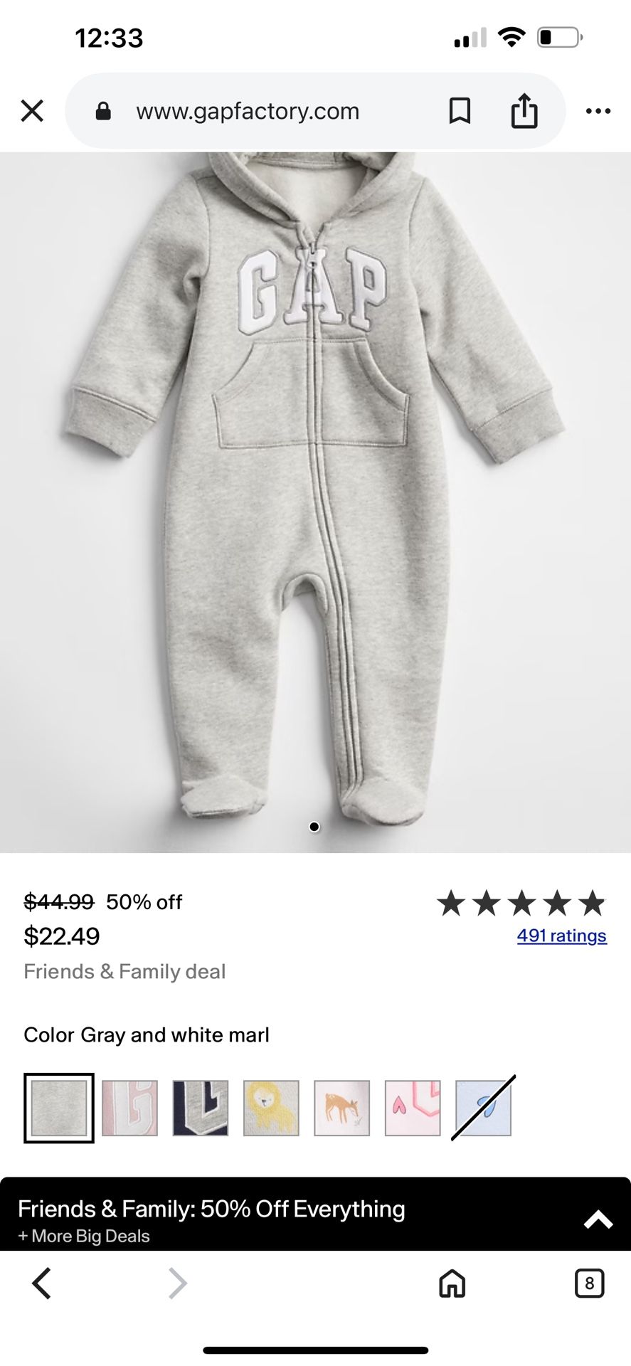 2 GAP HOODIES FOR BABY 0-3 Months