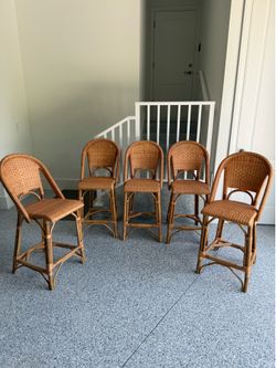 VINTAGE RATTAN DINING SET