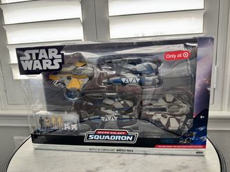 STAR WARS Micro Galaxy Squadron Battle of Coruscant Battle Pack Vehicles with Mini Figures Set - 12pcs