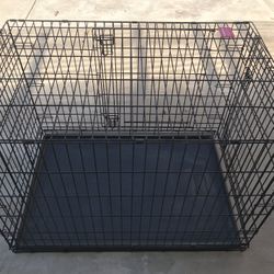 Large Wire Dog Crate / Kennel - Double Door