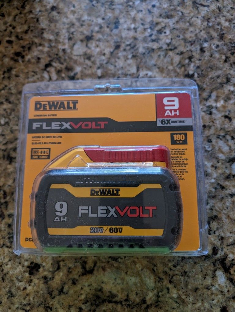 Brand New DeWalt Flexvolt 9 Amp Battery
