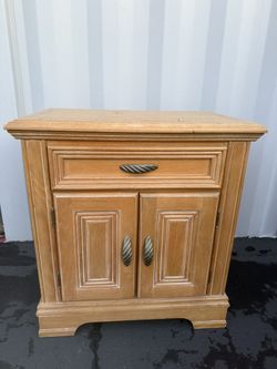 Wooden Oak Dresser Set