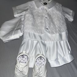 Baby Boy Christening Outfit, Boy Baptism Outfit