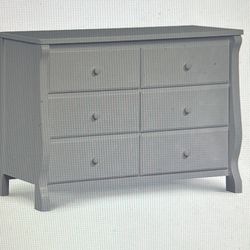 6 Drawers Grey Wood Great Quality Set Of 2