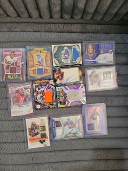 Football,  rookie, number, patch, auto  mix Football cards /taking Offers