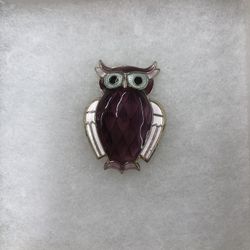 David Anderson Owl Brooch 925 Sterling Silver
