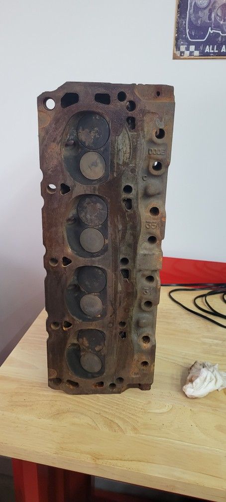 Pair Of Ford 351 W Cylinder Heads
