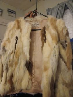 VINTAGE 70's FUR COUTURE SMALL RABBIT FUR JACKET