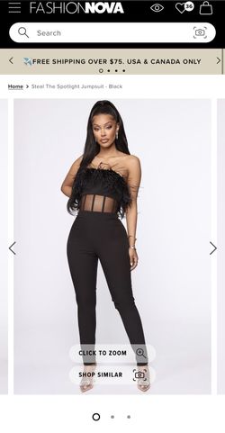 Black Fashion Nova Jumpsuit
