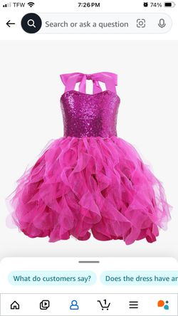 Girls Barbie Party Dress 