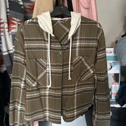 Plaid Hoodie Shirt