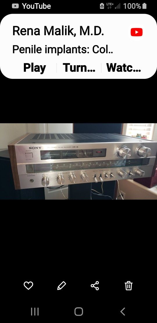 Vintage Sony S Tr - V4 stereo receiver in awesome condition Is $450