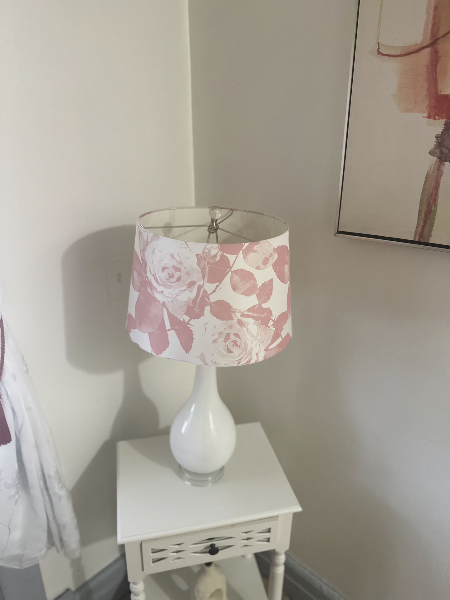 Floral Bedside Decorative Lamp 