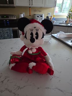 CHRISTMAS DISNEY MINNIE MOUSE PLUSH CHARACTER 20" TALL SEE DESCRIPTION