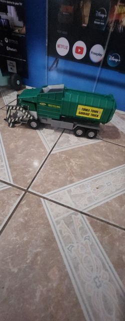 Boys trash truck