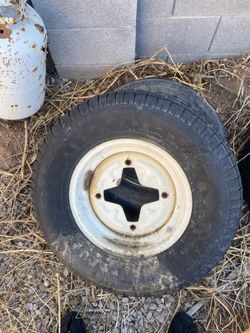 Dexstar vintage trailer wheels 4x9.44