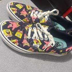Spongebob Vans Size 9